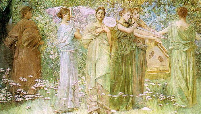 Thomas Wilmer Dewing The Days Spain oil painting art
